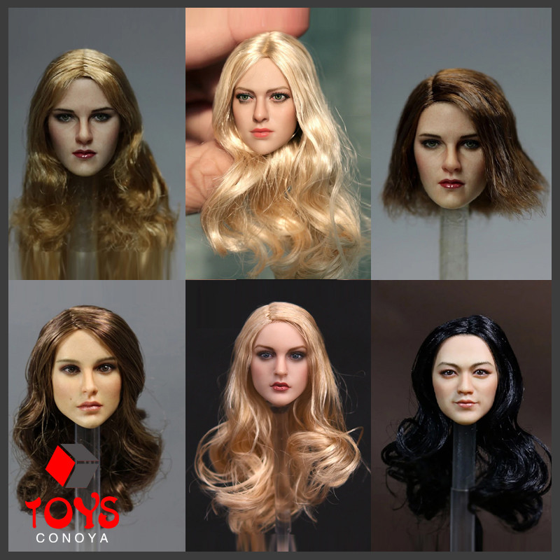 KIMI TOYS KT004 KT005 KT007 KT008 1/6 European Female Head Sculpt Suntan Skin Fit 12" TBLeague Phice