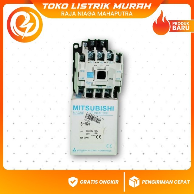 Mitsubishi Kontaktor SN 20 Original Garansi Resmi 100% untuk Sistem Kontrol Listrik