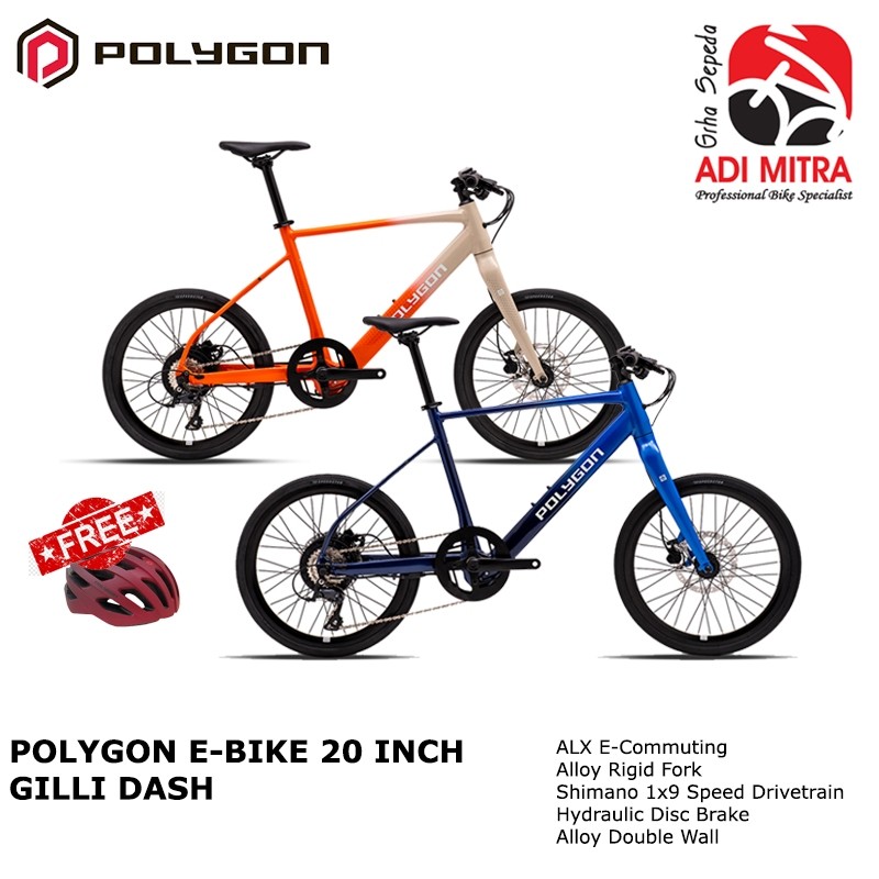 Polygon Gili Dash Urban E-bike [20 inch] Sepeda Elektrik 9 Speed