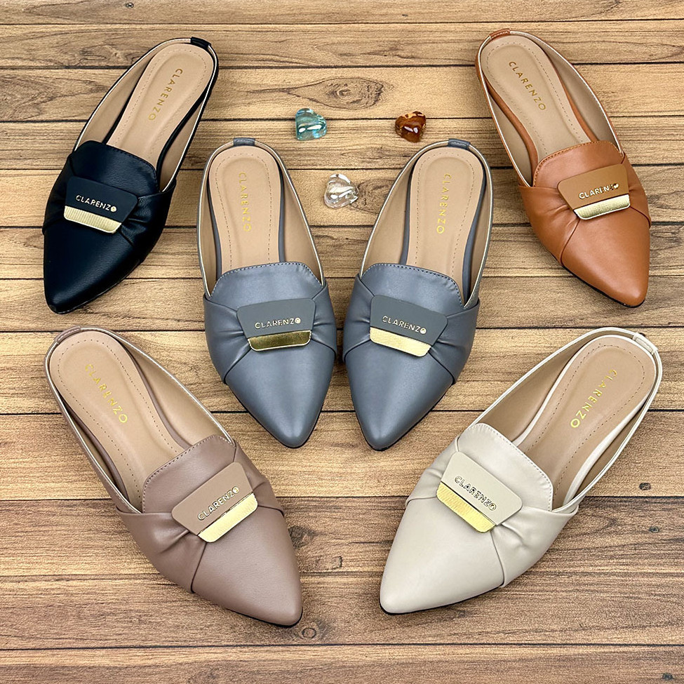 RANUWI CLARENZO ~ Flatshoes Mules Wanita Slip-On DM13