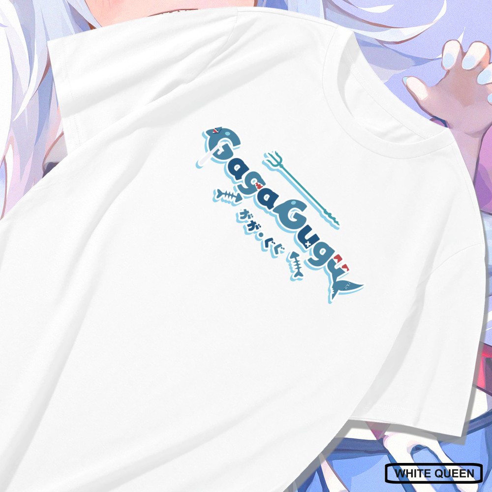 KAOS GAWR GURA LOGO HOLOLIVE -  DESIGN VTUBER LOGO GAWR GURA HOLOLIVE