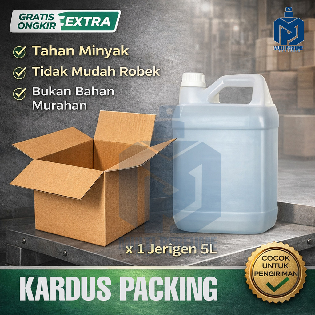 Kardus Packing Jerigen 5 Liter Tebal Tahan Minyak | Dus Jergen 5L Kuat Aman Kirim