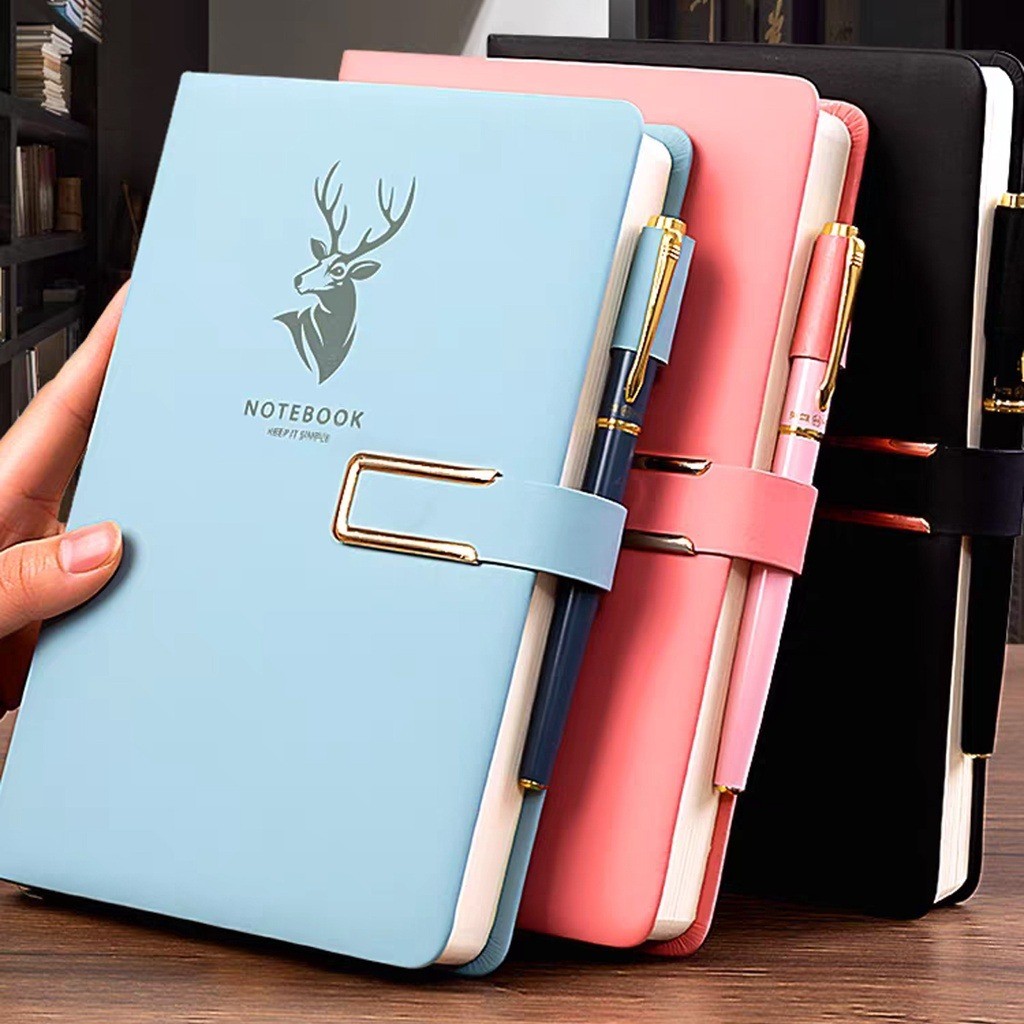 A5 Notebook Soft Leather 160 Pages Retro Notebook for Agenda Desk Work Business Stationery School Su