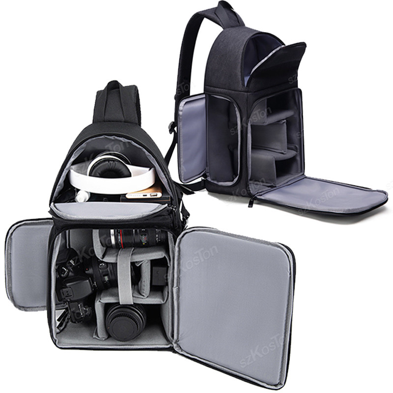 Tas Ransel Bahu Tahan Air Kapasitas Besar untuk Kamera Fotografi, Tripod Video, DSLR, Tas Perjalanan