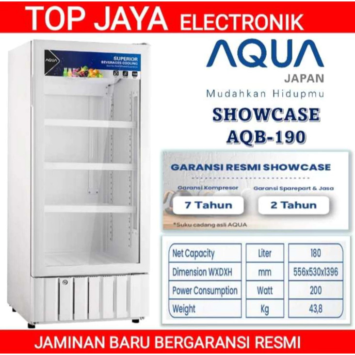 SHOWCASE AQUA AQB-190 180 LITER NEW SERIES