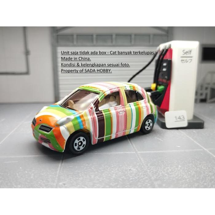 No 35 Nissan March Stripe Version Ex Giftset Happy March Tomica Diecast Miniatur