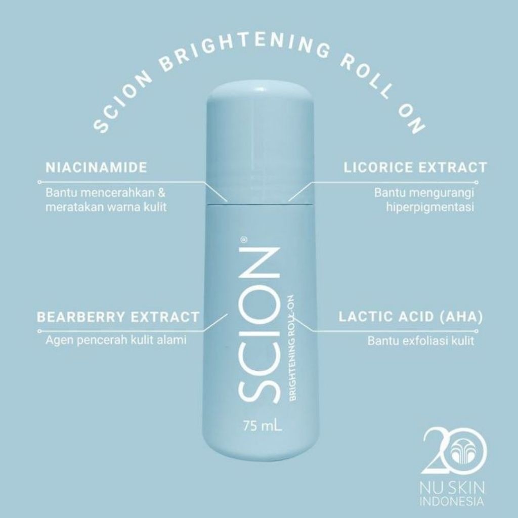 Syakira Nu Skin Scion Brightening Roll On Deodorant Mencerahkan - 75ml