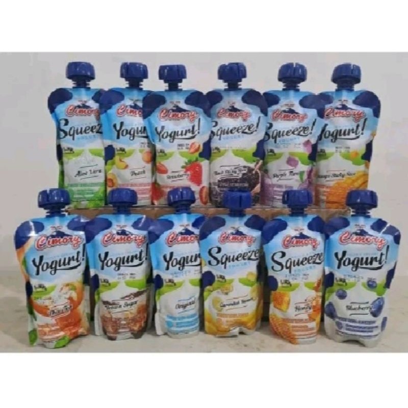 Cimory Yogurt Squeeze 120ml 12 Rasa Creamy BAHAN KEBUTUHAN POKOK SEHARI HARI JAJANAN SNACK MAKANAN R