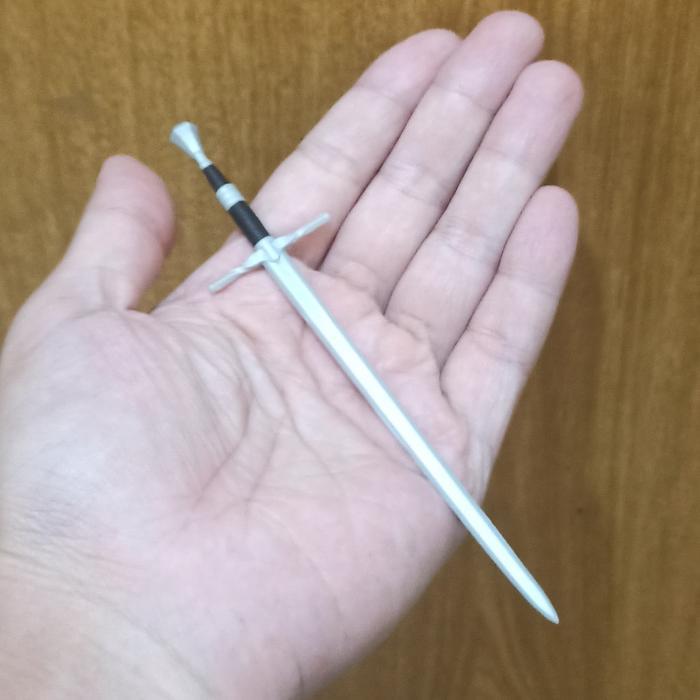 Diorama Miniatur The Witcher Steel Sword 7 inch MC Farlane Aksesoris Figure