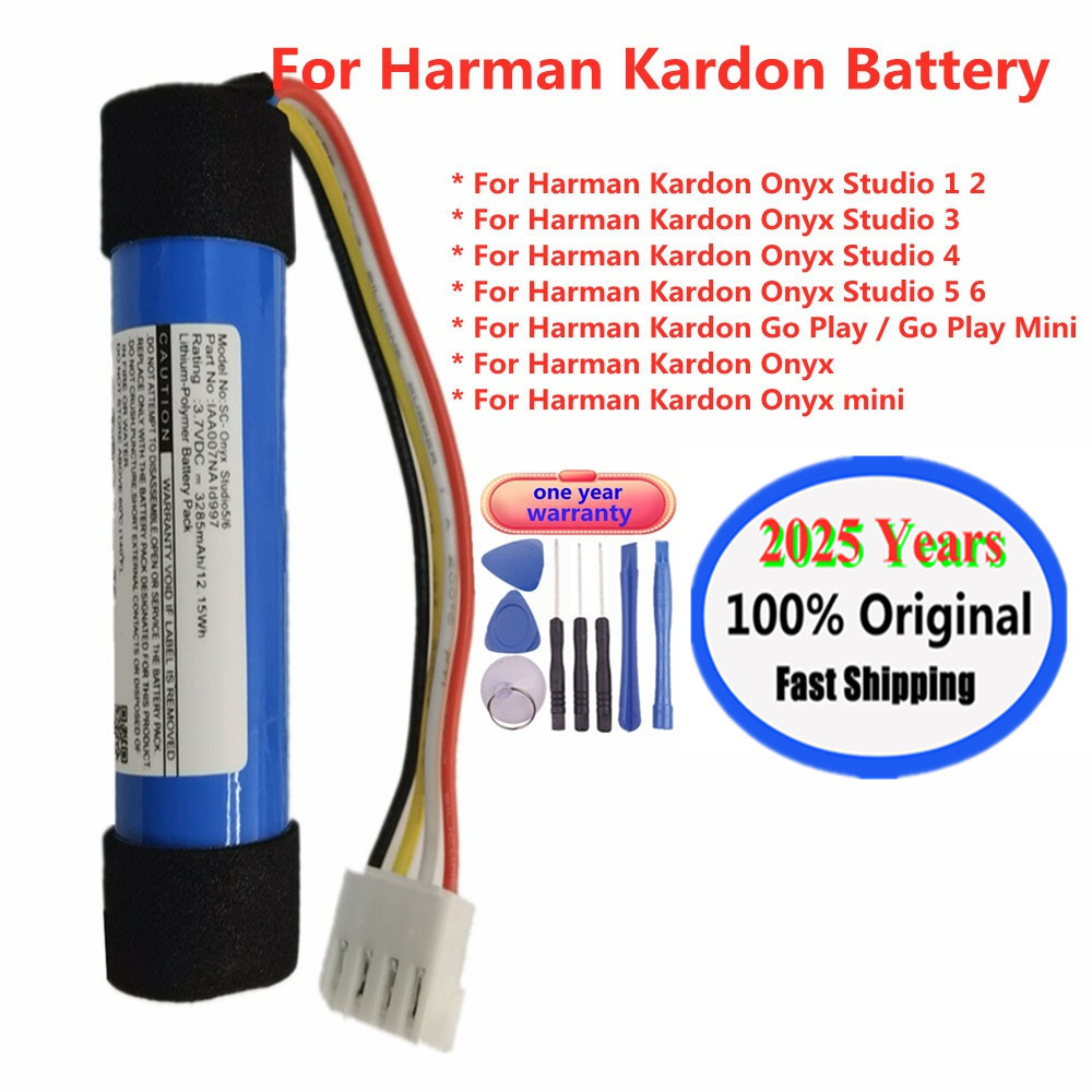 2025 Years Original Speaker Battery For Harman Kardon Onyx Stuo 6 5 4 3 2 1 Onyx mini / Go Play Mini