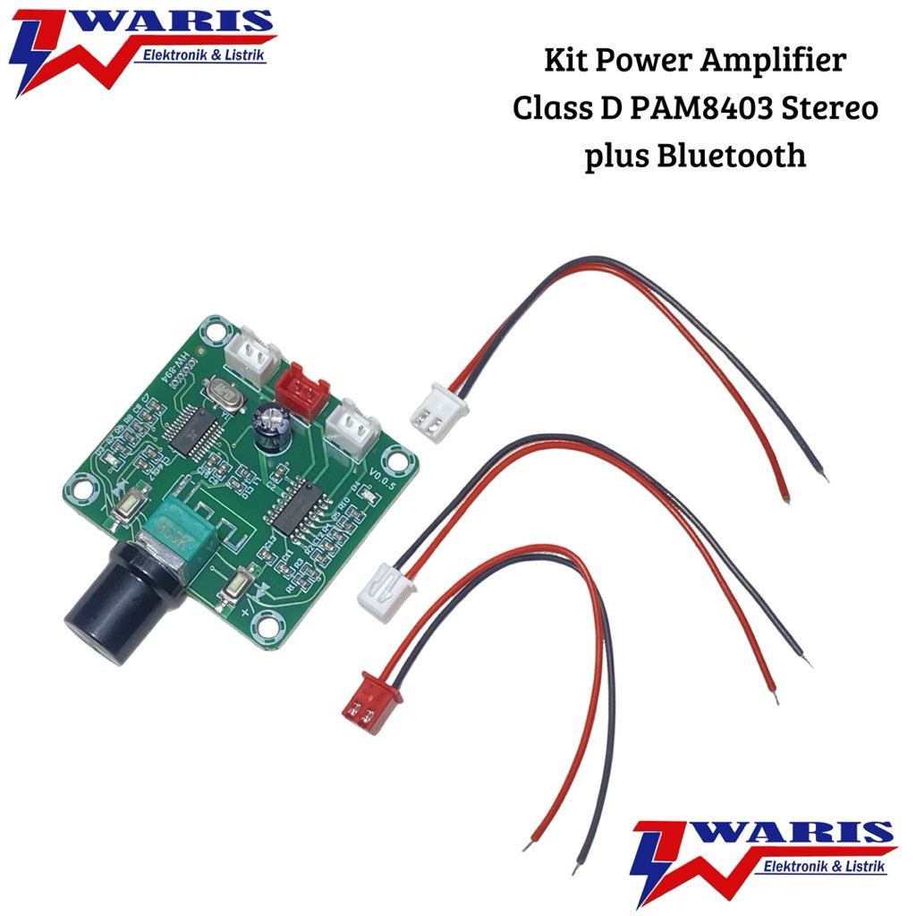Kit Power Amplifier Class D PAM8403 Stereo Plus Bluetooth
