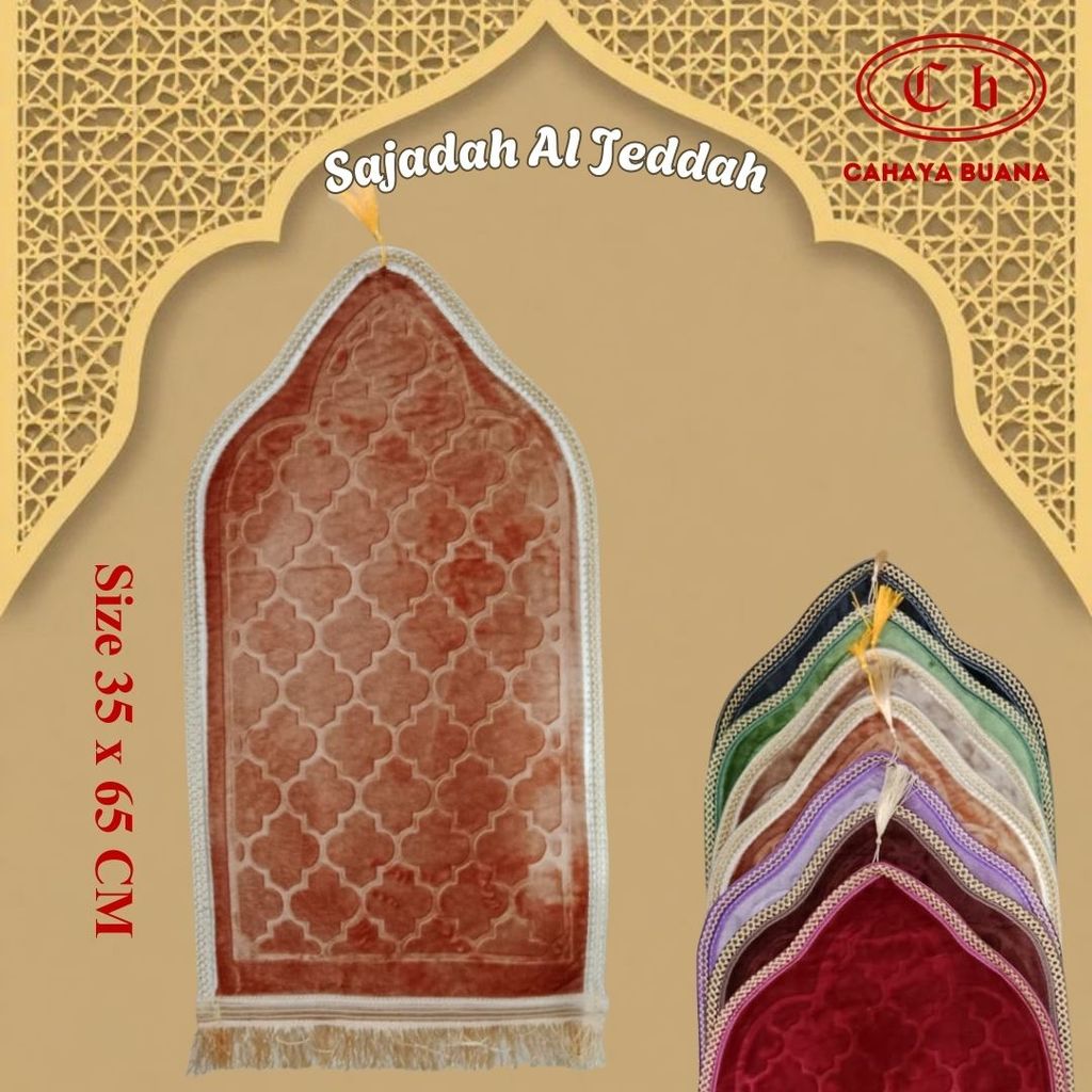 Sajadah Al Jeddah Mini Size 35 x 65 CM / Sajadah Premium##