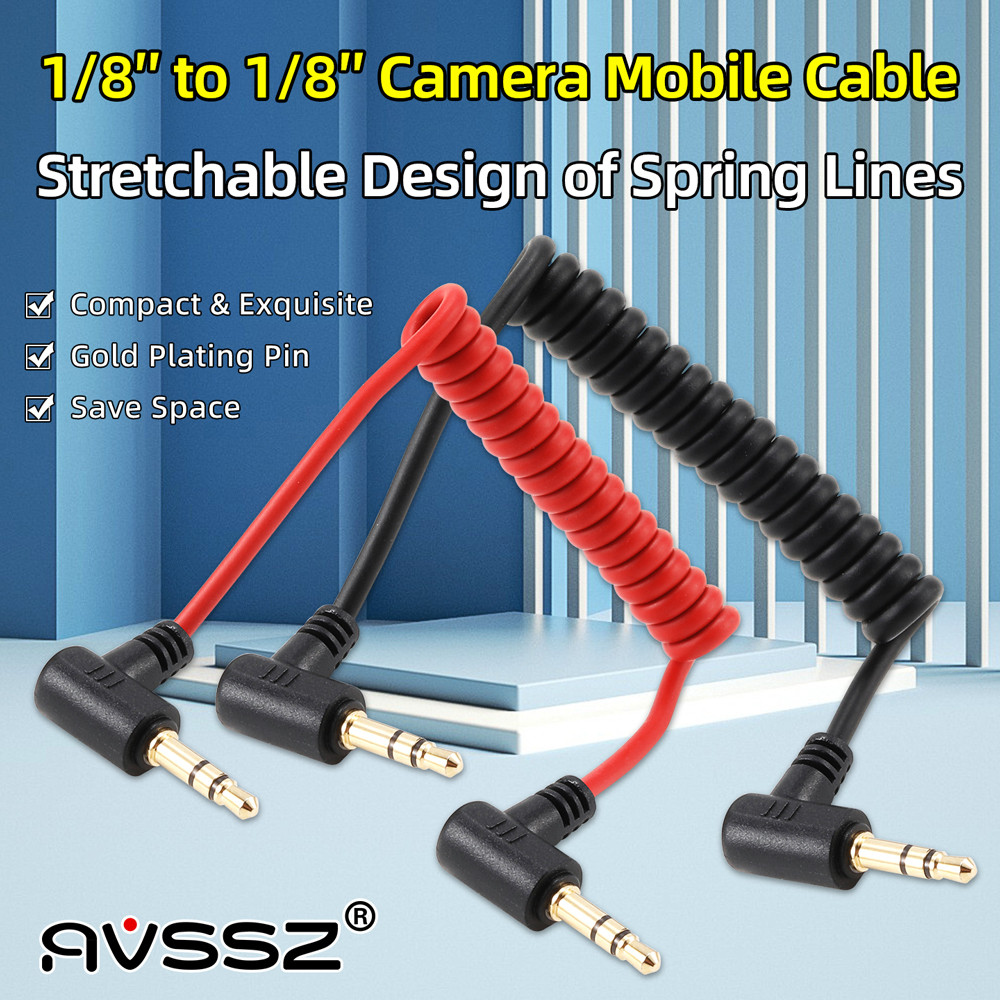 AVSSZ Jack 1/8" 3.5mm Kabel Headphone Khusus Kamera Mikrofon 3.5mm ke 3.5mm TRS/TRRS Kabel Audio unt
