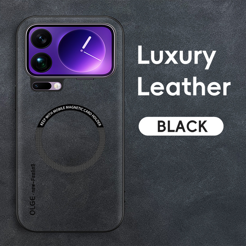 Casing Lembut Kulit Retro Magnetik, Cocok untuk Casing Ponsel Xiaomi 17 Pro Max Xiaomi 17 Pro Max 5G