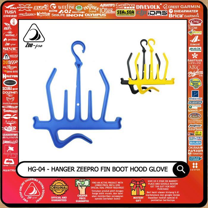 Multi Function Purpose Hanger Booties Hood Glove Scuba Diving Zeepro - BLACK