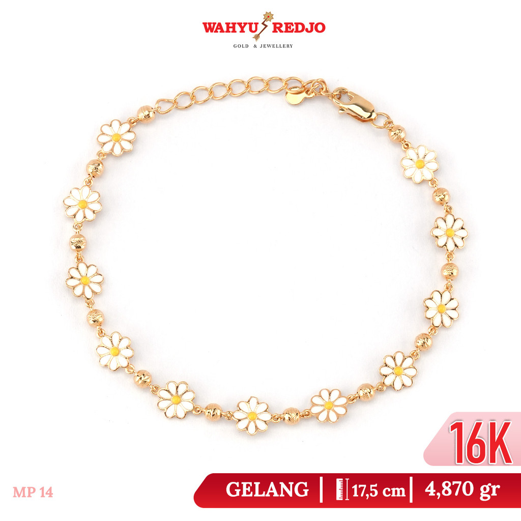 Gelang Bunga Emas Kadar 16K AYU Wahyu Redjo GL-16K-31059011-PMR