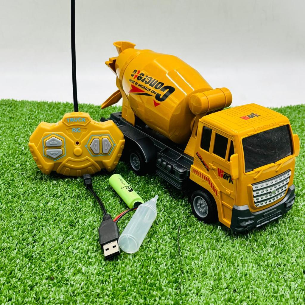 Mainan168 - Mainan Anak Truk Molen Remote Control Baterai Cas