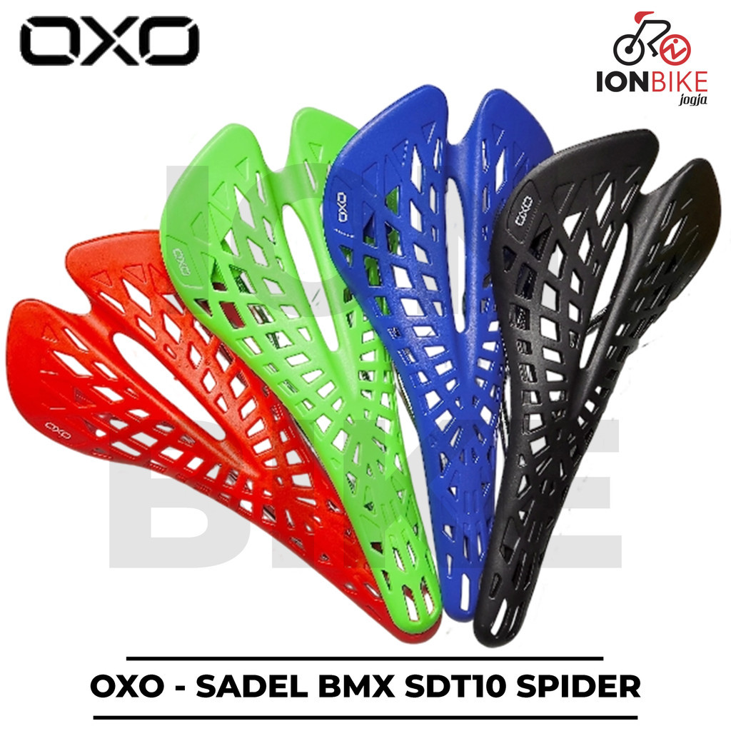 Sadel OXO SDT10 SPIDER With Hole Sepeda BMX Model Spyder Jaring Laba-Laba Saddle Anak Balap Fixie Fi