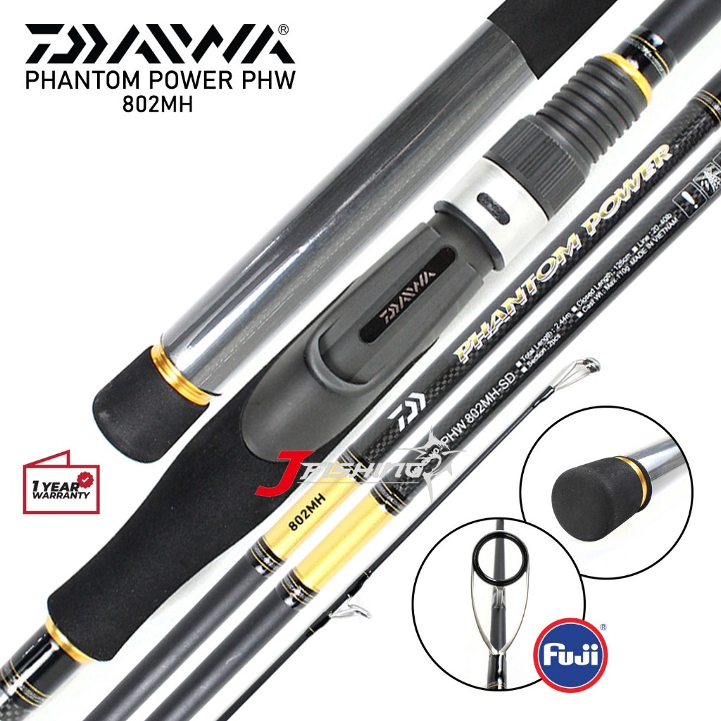 Joran DAIWA PHANTOM POWER 22 | 602MHS 662MHS 702MHS 802MHS 902MHS 1002MHS | Shore Jig | Spinning Cas