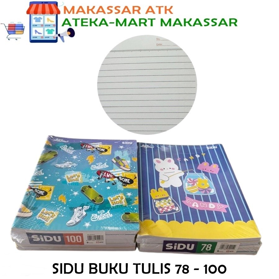 [PAK/5BK] SIDU BUKU TULIS 78 - 100 LEMBAR