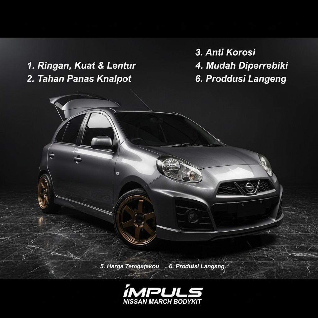 bodikit bodykit nissan march bodikit march 2009-2014