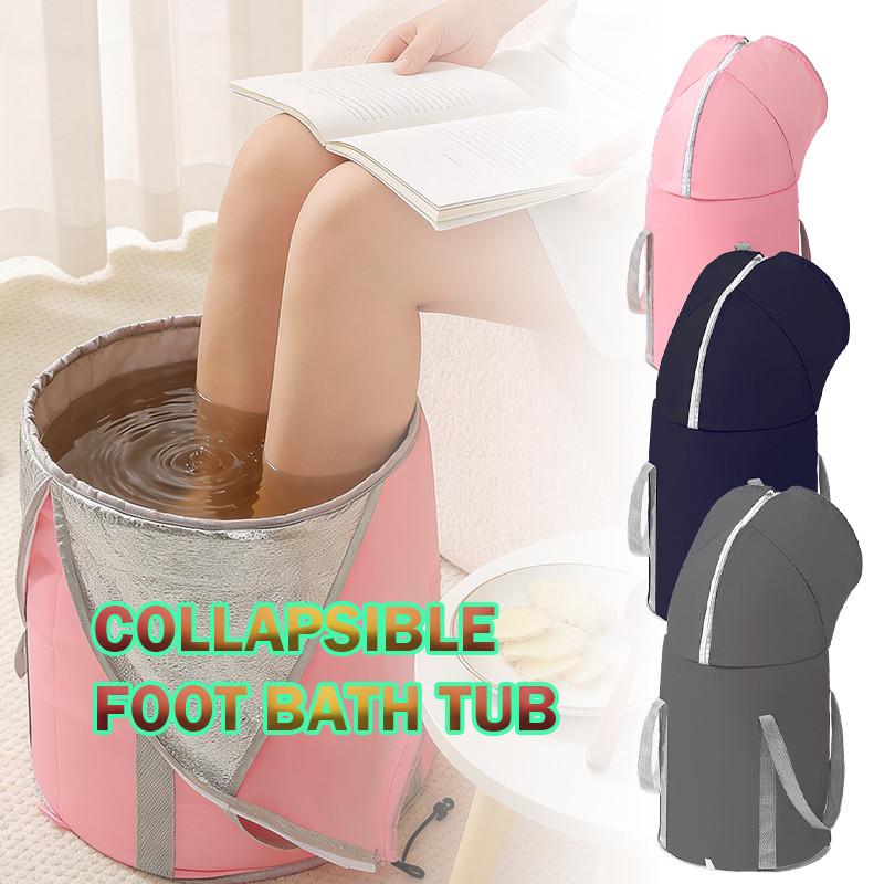 Ember Baskom Lipat Tutup Penutup Rendam Kaki Air Spa Ember Air Santai Kaki Ember rendam kaki portabe