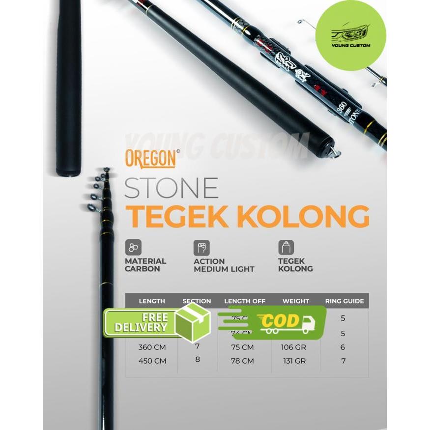 Joran Tegek Kolong Oregon Stone - 270 -young