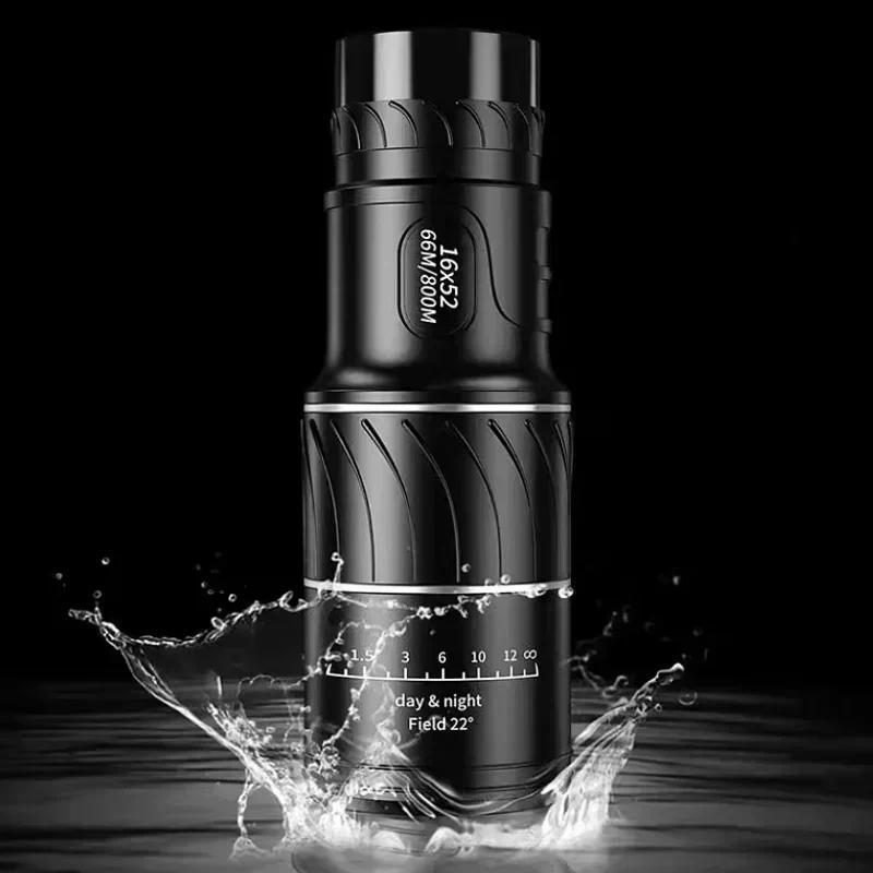 High-definition Powerful Monocular 16X52 Telescope Portable Monocular Telescope Remote Telescope Hun