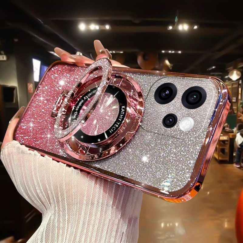 Untuk OPPO Reno 15 Pro Max OPPO A6T Pro Phone Case Casing Glitter Bling Soft Shockproof Protection D