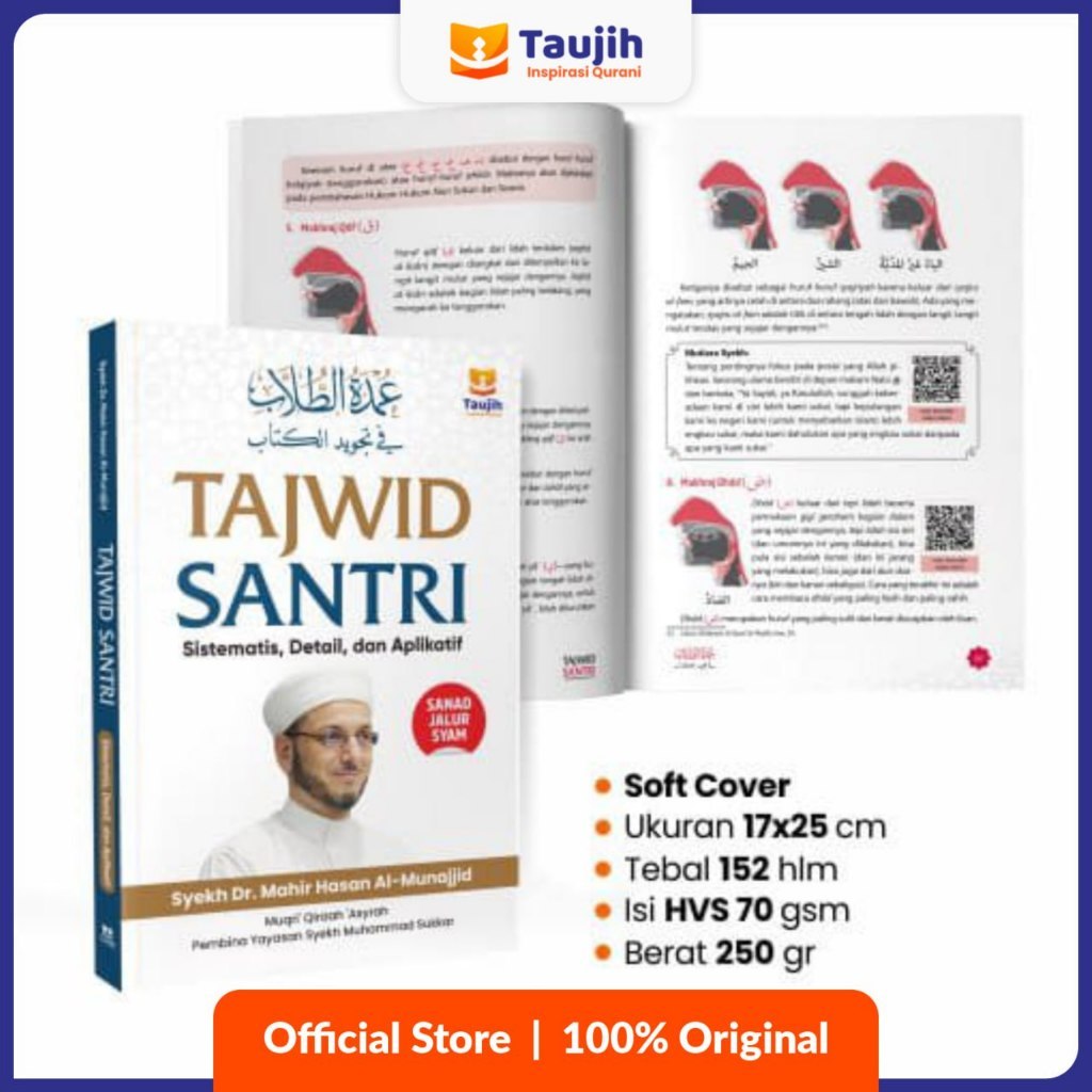 Taujih - Tajwid Santri Buku Tajwid Praktis Lengkap Mushawwar Penulis Syaikh Mahir Hasan Al-Munajjid