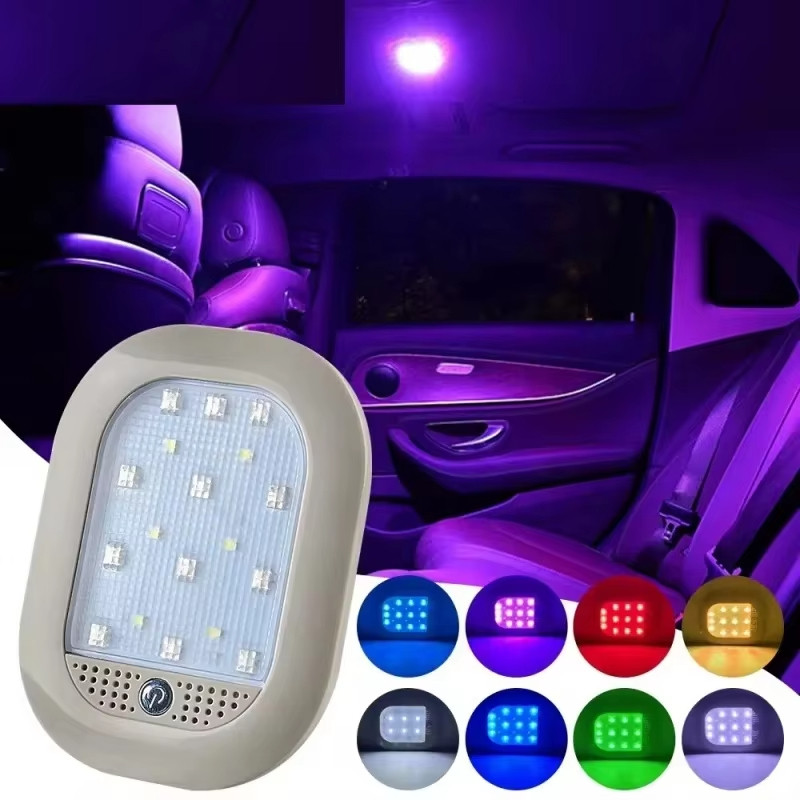 Lampu Dalam Mobil Led Plafon Lampu Led Indoor Wireless Touch Light Lampu Dalam Mobil 8Warna