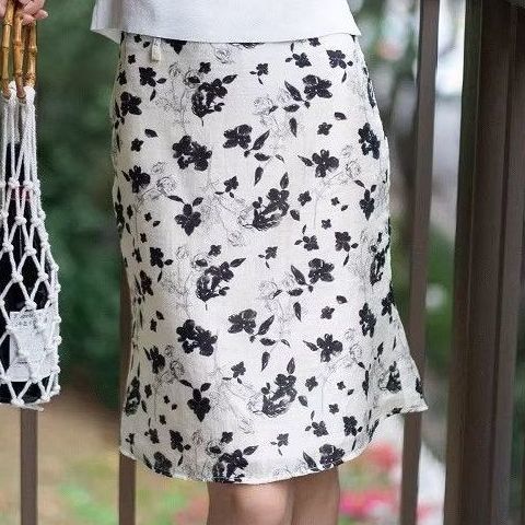 MODISOK Skirt / Rok Midi Wanita / Floral Skirt