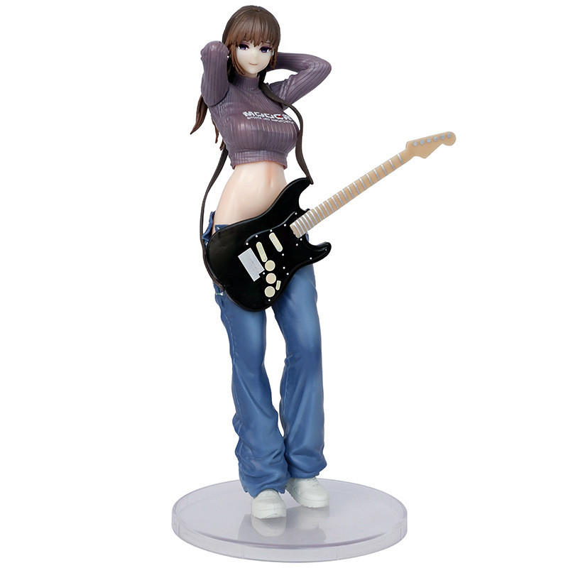 23cm Hitomio Figure Hitomio Guitar Sister Anime Figures y Woman Figurine PVC Statue Model Doll Colle