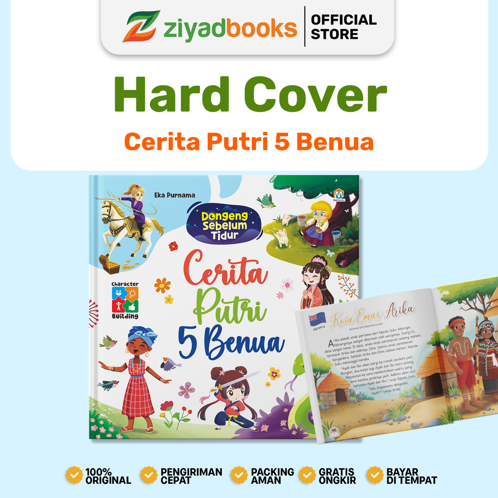Dongeng Sebelum Tidur - Cerita Putri 5 Benua Hard Cover | Buku Dongeng Anak
