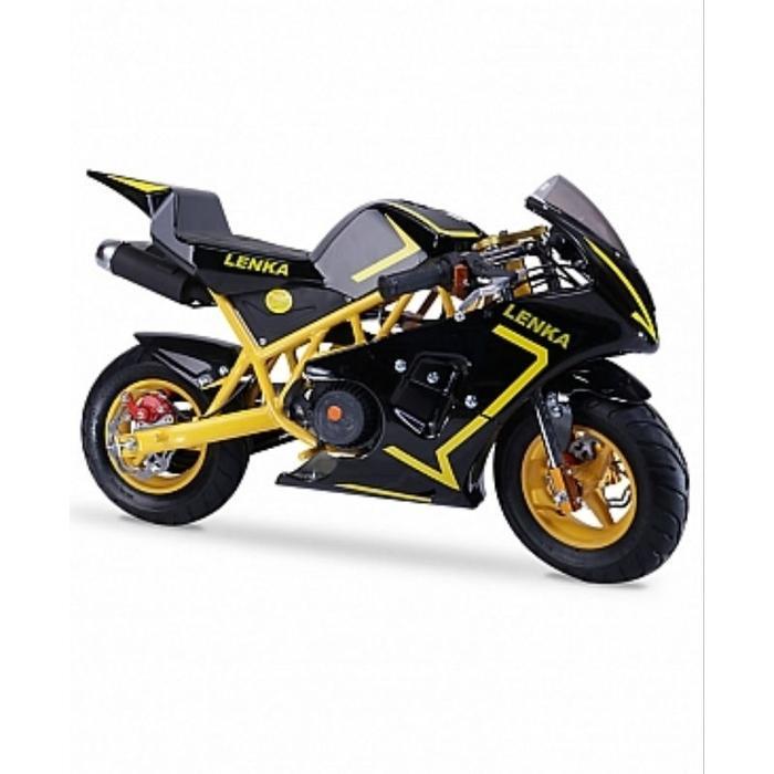 Lenka Motor Mini GP GPR 50cc Mesin Tarik 2 Tak Motor Mini Terbaik untuk Anak-anak - Hitam