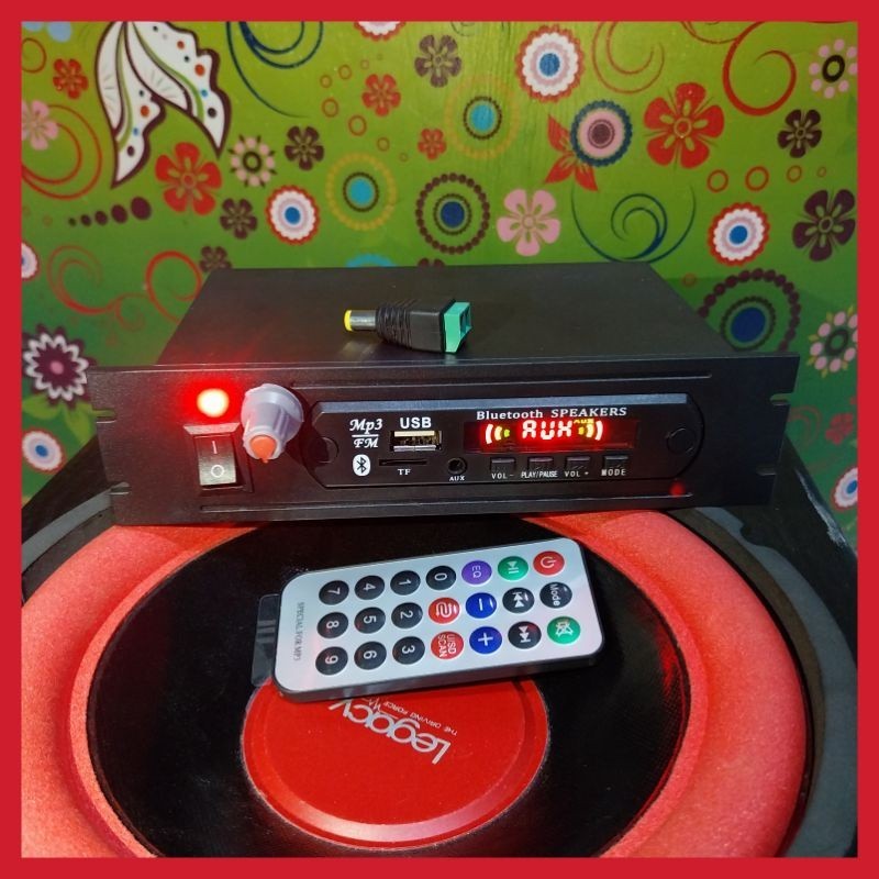 power amplifier bluetooth rakitan 12v dc stereo 2×30watt / tape mobil single din rakitan