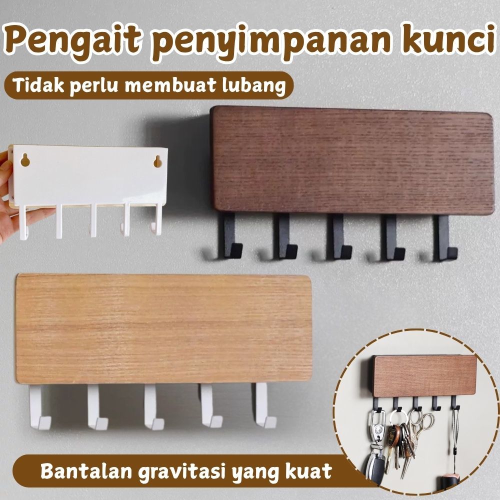 Rak Dinding Hiasan Dinding Kotak Gantung Kunci  Stand Aesthetic Multifungsi  Penyimpanan Kunci