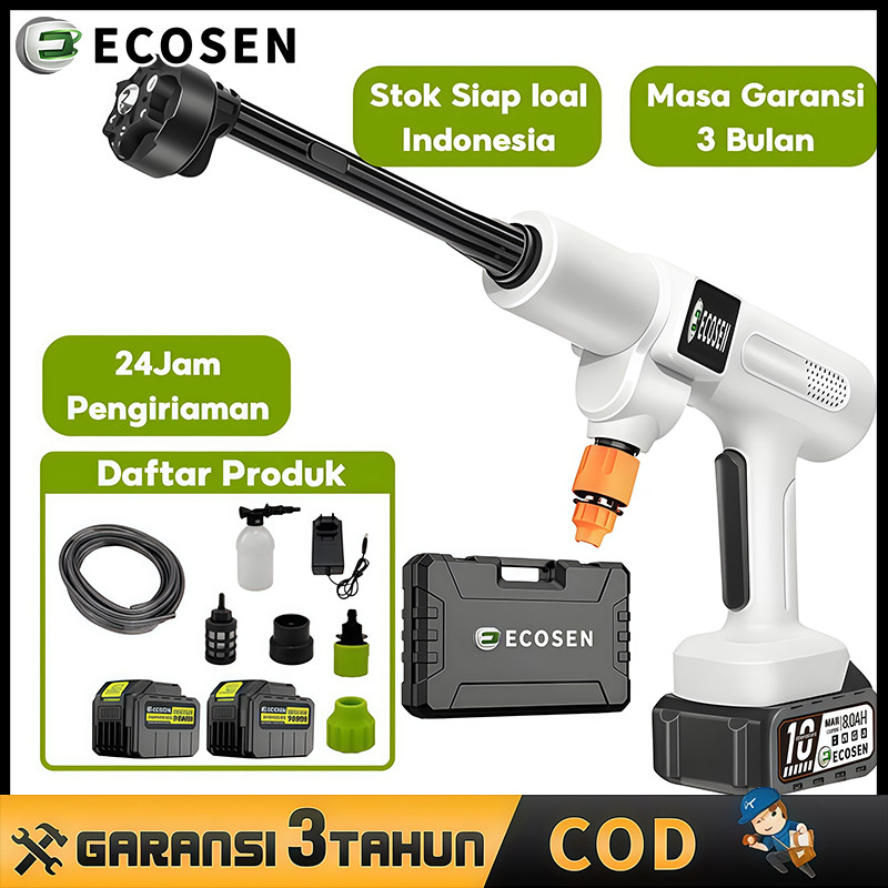 ECOSEN alat cuci mobil  cuci mobil  alat cuci motor Power Spayer Alat Portable Nirkabel
