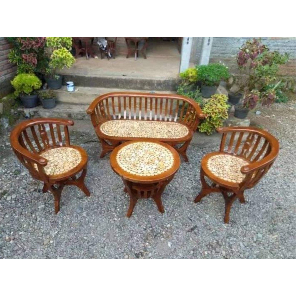 Kursi Tamu Kursi Teras Mangkok Kayu Jati /Kursi minimalis (di kirim langsung dari Jepara)