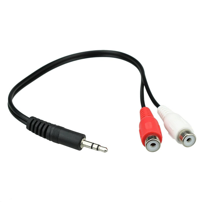 Kabel Audio Rca Female Ke Aux 3.5Mm Stereo Hifi Adapter Speaker Amplifier Tv Dvd Mixer Audio