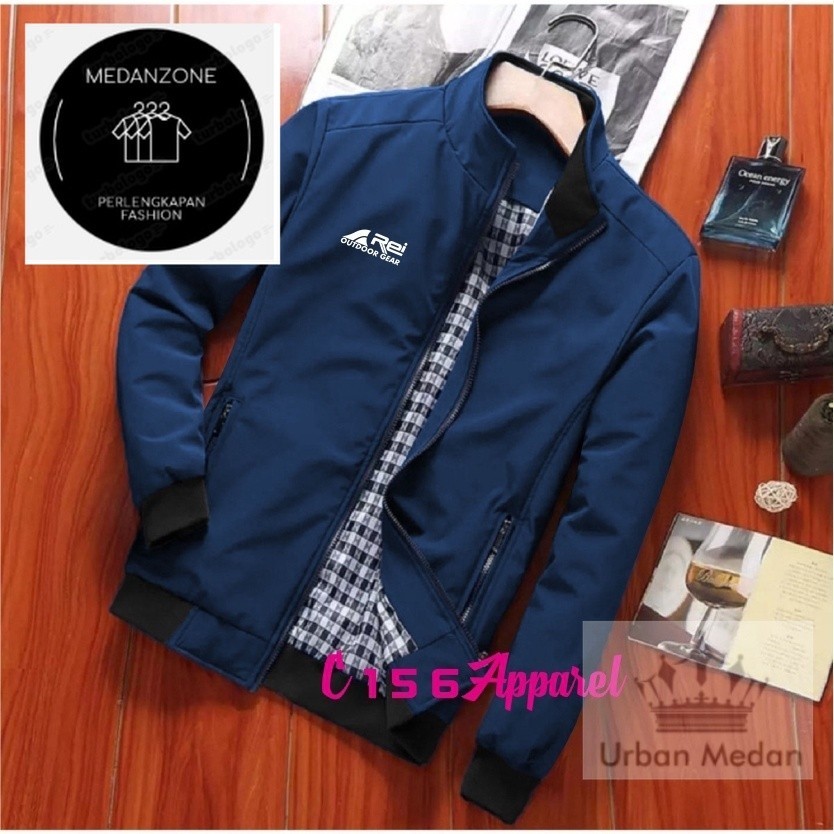 Jaket Semi Anti Air Musim Dingin Outdoor Indoor Premium REI
