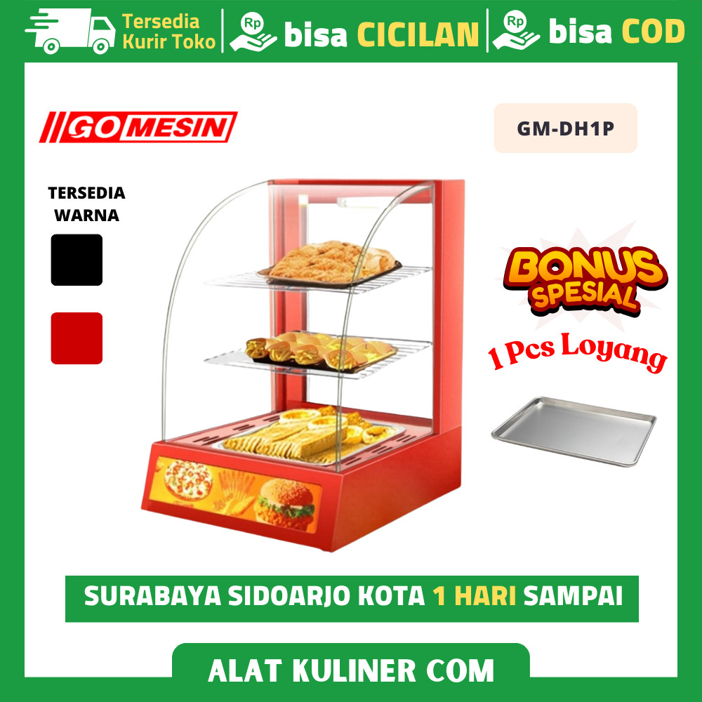 Etalase Makanan Showcase Penghangat Makanan Showcase Gomesin GM-DH1P