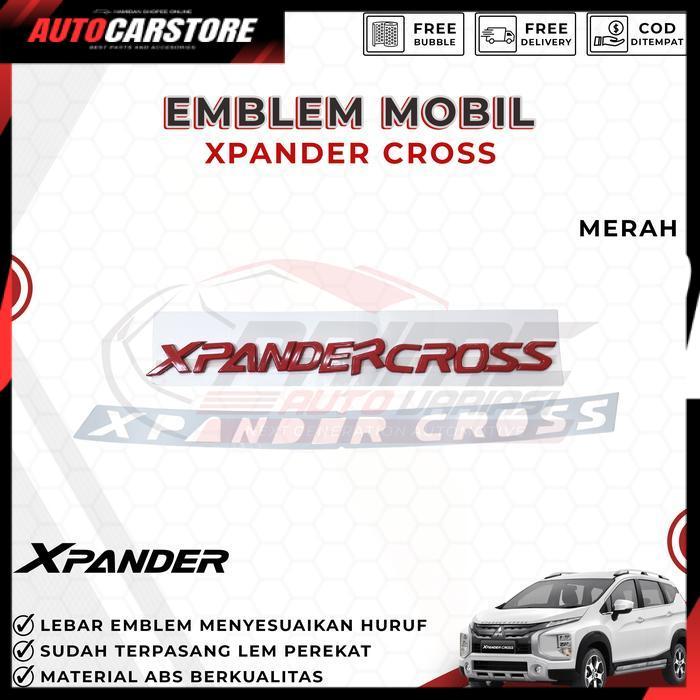 [ ACSports ] Emblem Kap Mitsubishi Xpander Cross Emblem Kap Mesin XpanderCross - Merah
