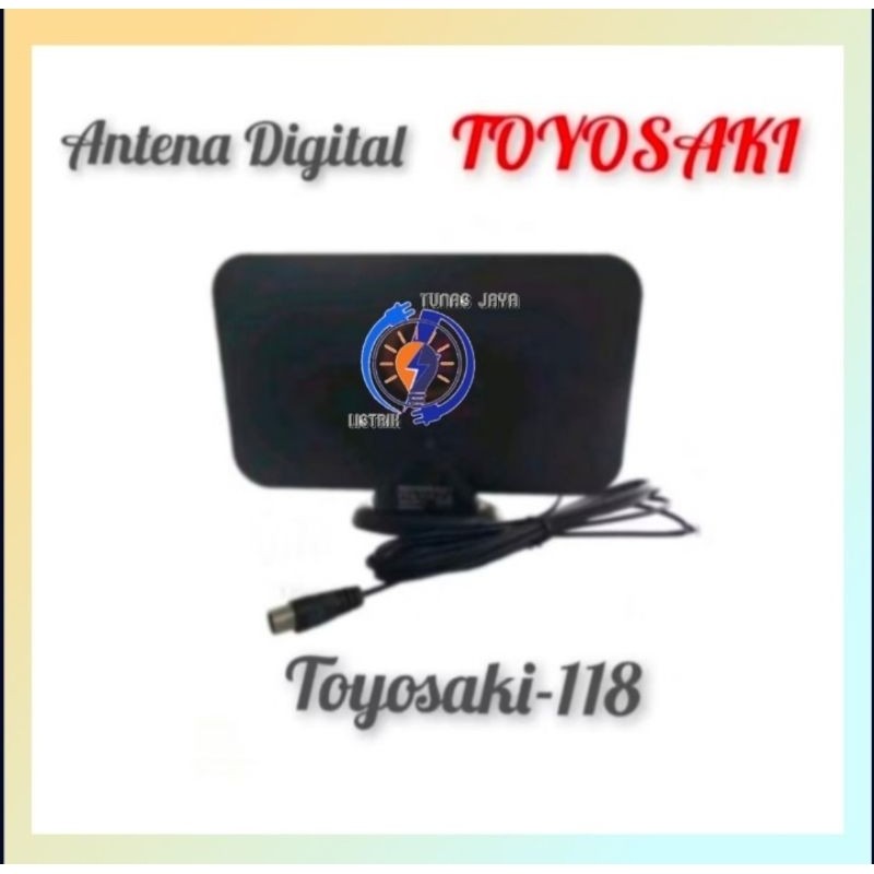 Antena TV Toyosaki TYS 118 Indoor  / Antena Digital Toyosaki Indoor ( Kabel 3 Meter )