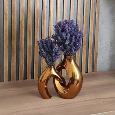Vas Bunga Hias Modern – Pajangan Meja Ruang Tamu Minimalis