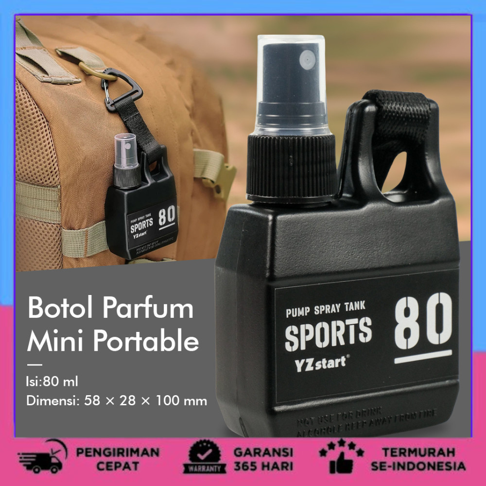 Botol Parfum Mini Travel Camping Portable Refill Spray 80ml BOTOL PARFUM REFILL MINI TRAVELLING