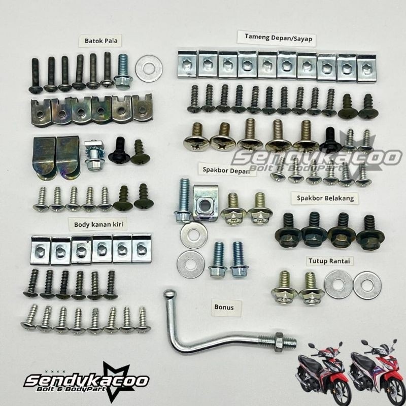 baut Honda Blade new / baut Blade new / baut full body Honda Blade new terlengkap