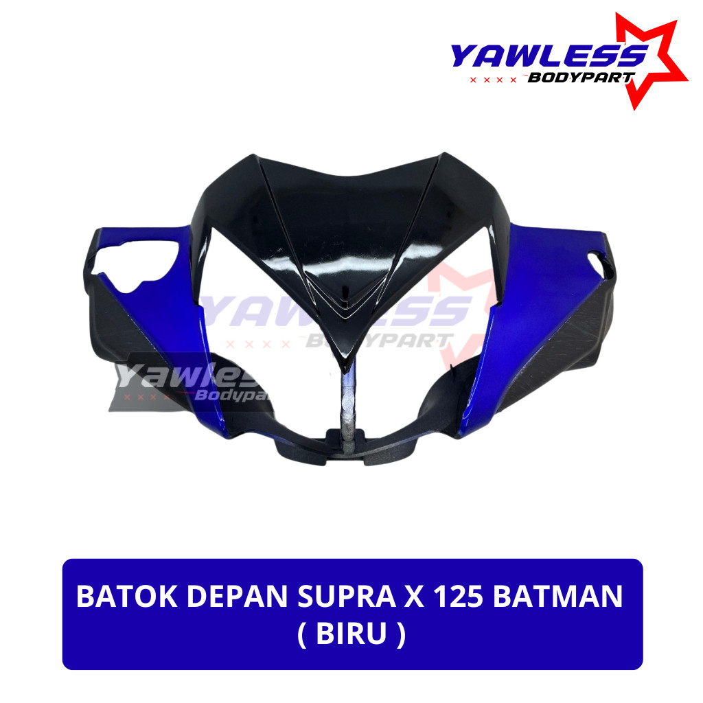 batok depan supra x 125 batman warna Biru / batok lampu supra x 125