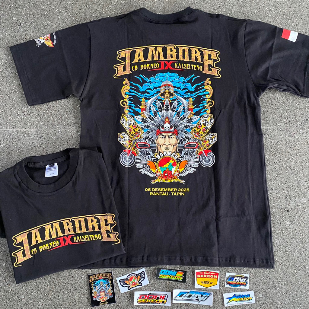 kaos acara jambore IX cb Borneo Kaltengsel original