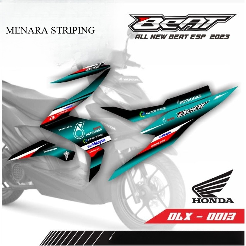 STRIPING STICKER STIKER SETIKER MOTOR BEAT DELUXE 2020 2021 2022 2023 PETRONAS